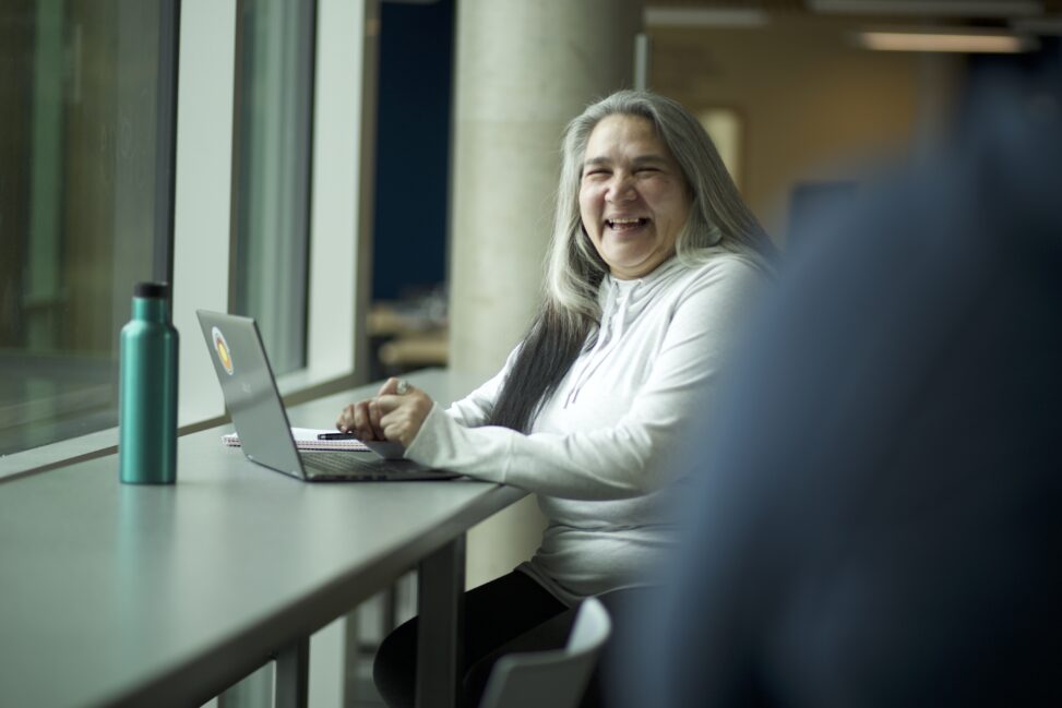 Indigenous students studying11