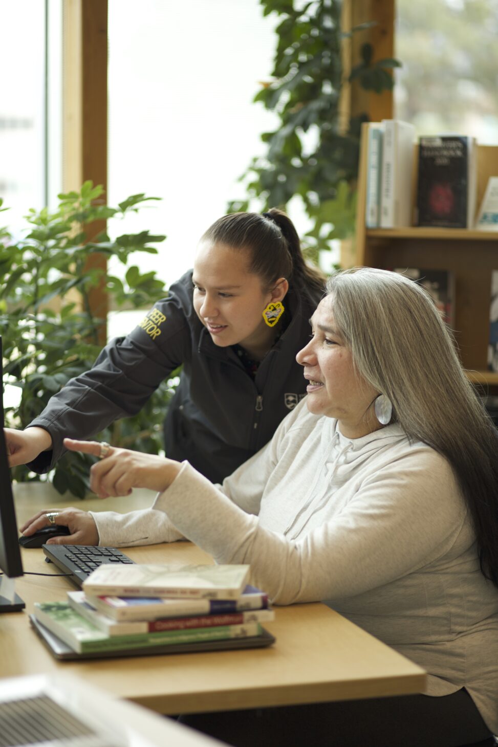 Indigenous students studying