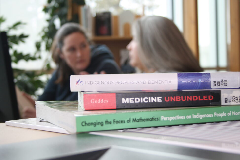 Indigenous students studying