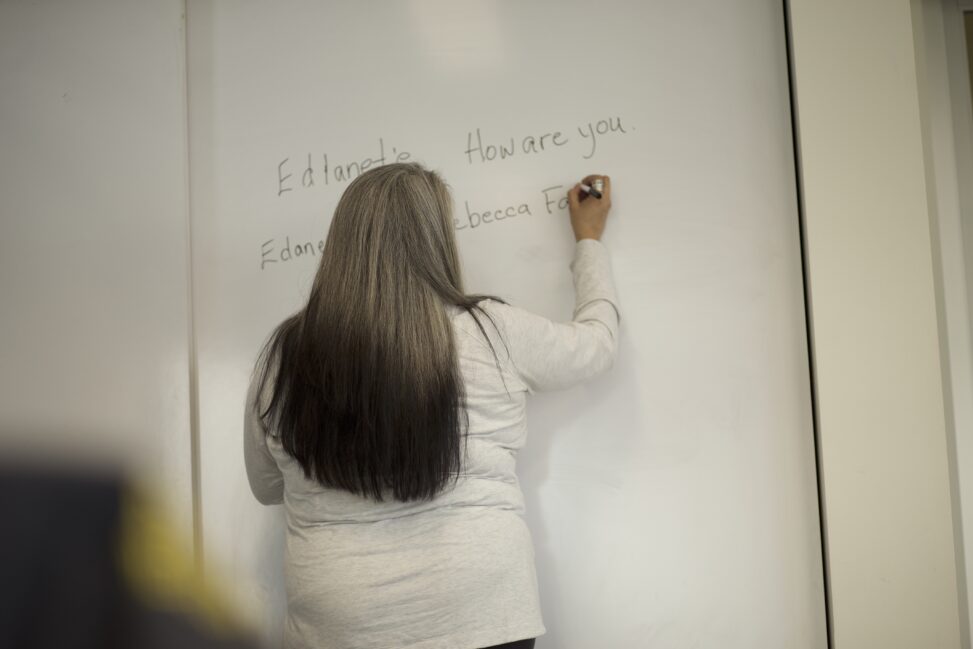 Teaching Indigenous Language.